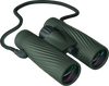 Bushnell A5 full-size binocular in cilantro green color with matching detachable neck strap on a transparent background.