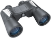 Front view of Bushnell Spectator Sport black binoculars on a transparent background