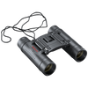 Front right view of black Essential binoculars with tasco logo in red on the left lens