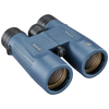 Blue Bushnell H20 binoculars on a transparent background